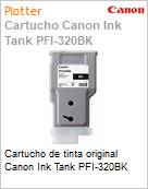 Cartucho de tinta original Canon Ink Tank PFI-320BK  (Figura somente ilustrativa, no representa o produto real)